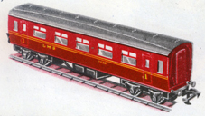 Hornby or Triang 00 BR LMS Maroon Coach Storage Box for 4 x coaches not included 