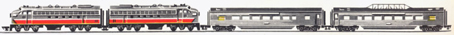 Transcontinental Train Set (Diesel Passenger)