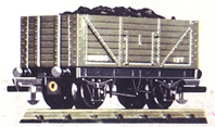 Open Wagon With Coal Load