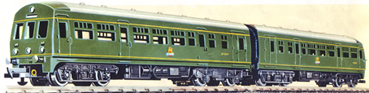 Diesel Railcar Train Set