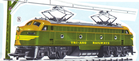 Double-ended Diesel Locomotive With Working Pantographs (TRI-ANG RAILWAYS)