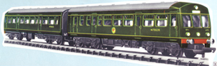 Diesel Railcar Train Set