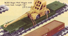 Bogie Well Wagon With Crane Load