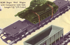 Bogie Well Wagon With Conqueror Tank Load