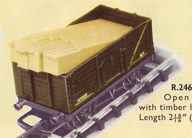 Open Wagon With Timber Load