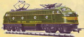 Double-ended Diesel Locomotive With Working Pantographs (TRI-ANG RAILWAYS)