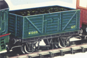 Open Wagon With Coal Load