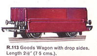 B.R. Goods Wagon with Drop Sides