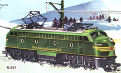 Double-ended Diesel Locomotive With Working Pantographs (Transcontinental)