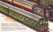 Diesel Railcar Train Set