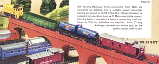 Transcontinental Diesel Freight Train Set