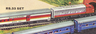 Transcontinental Express Passenger Train Set