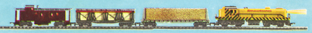 Transcontinental Diesel Freight Train Set