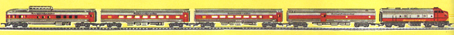 Transcontinental Express Passenger Train Set