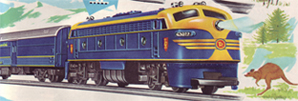 The Blue Streak Train Set