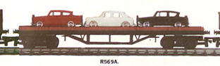 Bogie Bolster Wagon With 3 Cars (Aust)