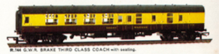 G.W.R. Corridor Brake 3rd Coach