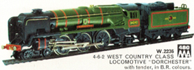 West Country Class Locomotive - Dorchester