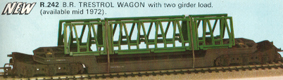 B.R. Trestrol Wagon with Two Girder Load