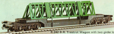 B.R. Trestrol Wagon with Two Girder Load