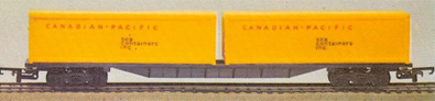 60ft Flat Car With Two 30ft Sea Containers Inc. Containers (Canada) 