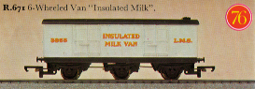 L.M.S. 6 Wheel Insulated Milk Van