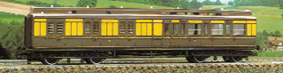 G.W.R. Clerestory Brake 3rd Coach