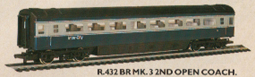 B.R. Mk.3 2nd Open Coach (8 Window) 