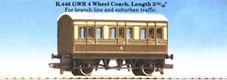 G.W.R. Four Wheel Coach