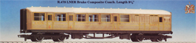 L.N.E.R. Brake Composite Coach