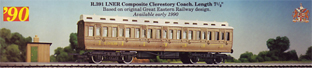 L.N.E.R. Clerestory Composite Coach 