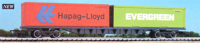 Hapag-Lloyd and Evergreen Freightliner Container Wagon