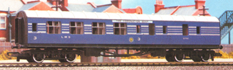 L.M.S. Brake 3rd Coach (Coronation Scot Livery)