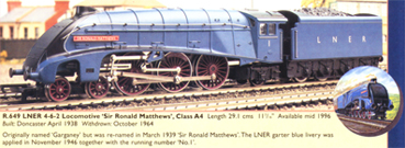 Class A4 Locomotive - Sir Ronald Matthews (Royal Doulton)