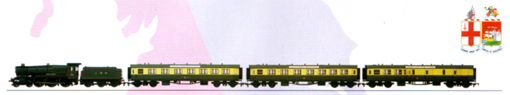 G.W.R. County Locomotive with Three Centenary Coaches (County Class - County Of Somerset)