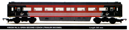 Virgin Mk.3a Open Second Coach (Trailer Second)