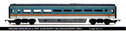 Midland Mainline Mk.3a First Class Buffet Car (Trailer Buffet First)