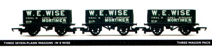 W E Wise 7 Plank Wagon - Three Wagon Pack