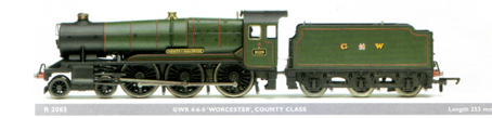 County Class Locomotive - County Of Worcester