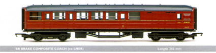 B.R. Brake Composite Coach (ex-L.N.E.R.)