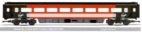 Virgin Mk.3 Open First Coach (Trailer First)