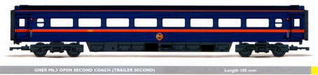 GNER Mk.3 Open Standard Coach (Trailer Standard)