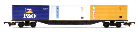 Container Wagon (3 x 20ft) - P&O, MOL and Med Tainer