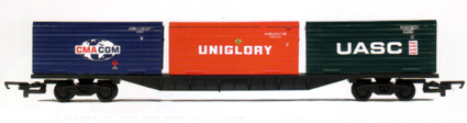 Container Wagon (3 x 20ft) - CMA CGM, Uniglory and UASC