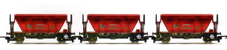 Readymix Concrete Procor Hoppers - Three Wagon Pack (Weathered)