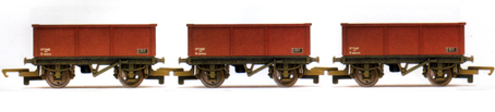 B.R. Mineral Wagons - Three Wagon Pack (Weathered)