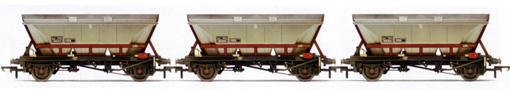 EWS 32.5T MGR Coal Hoppers With Canopies (HBA) - Three Wagon Pack (Weathered)