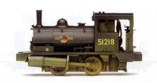 0-4-0T Pug Locomotive (Weathered)