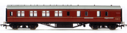 B.R. (Ex L.M.S.) Corridor Brake 3rd Class Coach