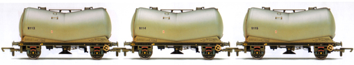 B.R. Vee Tank Wagons - Three Wagon Pack (Weathered)